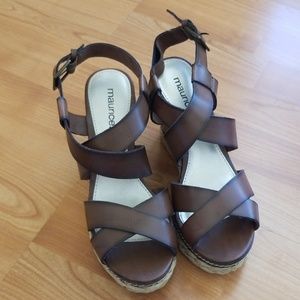 EUC Maurice's Wedge Sandals